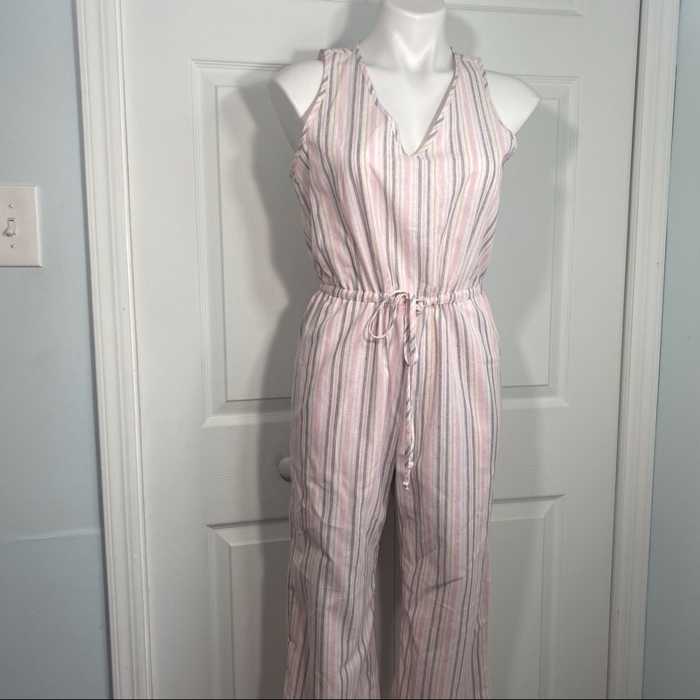 Drew Anthropology Stripped Jumpsuit